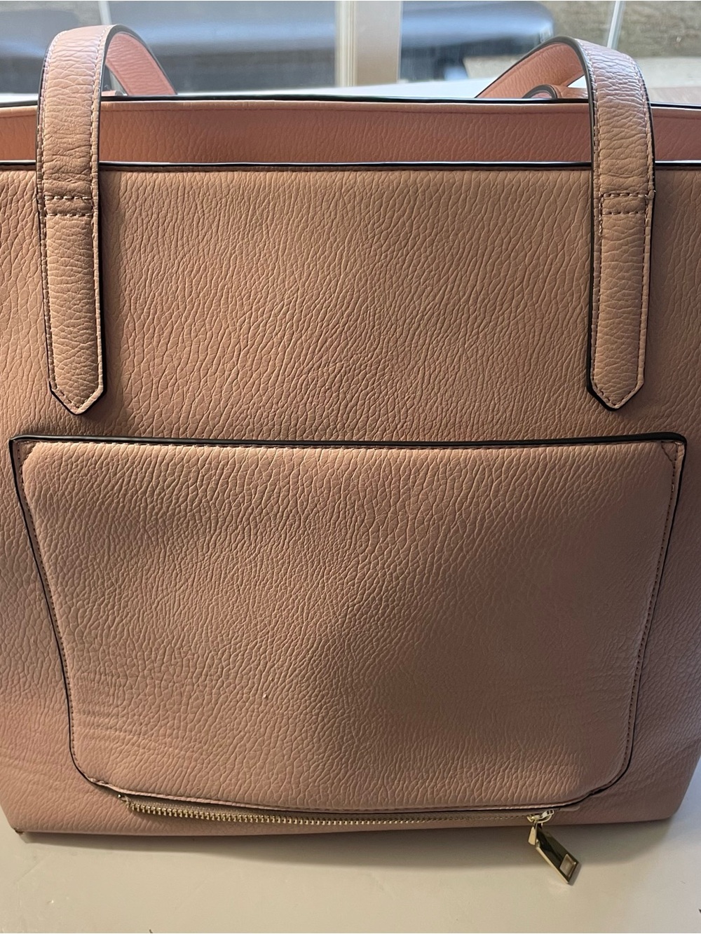 ⁠Poppy & Peonies Go-Getter Tote Bag Blush Pink Vegan Leather Travel - Picture 12 of 16